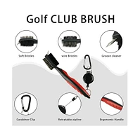 Wosofe Golf Ball Carry Bag Golf Tee Holder Pu Waterproof Material, Portable Waist Bag with Hooks Golf Accessories Can Hold 3 Golf Balls and 3 Tees, fo