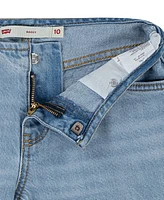 Levi's Big Girls Beltless Embroidered Baggy Jeans