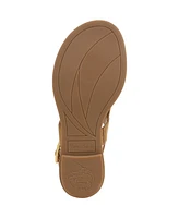 Franco Sarto Women's Gabby Open Round Toe Slingback Flat Sandals