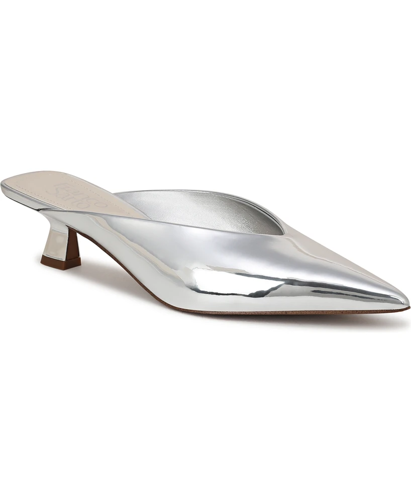 Franco Sarto Women's Jayda Pointed Toe Kitten Heel Mules