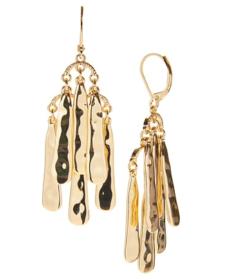 Style & Co Gold-Tone Hammered Shaky Statement Earrings, Exclusively at Macy's
