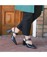 Alterre Women's Black Elsie Customizable V Mules