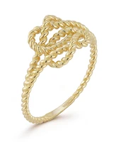 Rachel Zoe Fine Jewelry 14K Gold Twisty Double Knot Ring