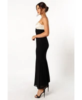 Petal and Pup Women's Cecilia Strapless Maxi Dress