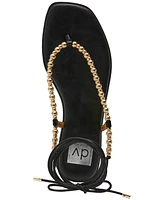 Dv Dolce Vita Women's Mirielle Beaded Lace-Up Gladiator Flat Sandals