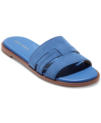 Cole Haan Women's Flynn Slotted Slide Flat Sandals