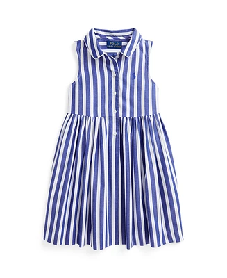Polo Ralph Lauren Toddler and Little Girls Striped Poplin Shirtdress