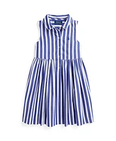 Polo Ralph Lauren Toddler and Little Girls Striped Poplin Shirtdress
