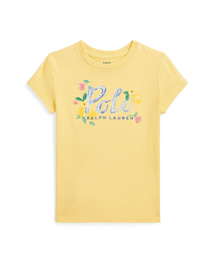 Polo Ralph Lauren Toddler and Little Girls Logo Jersey T-Shirt