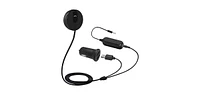 BK01 Bluetooth Car Kit, Wireless Receiver for Handsfree Talking and Music Streaming with Ground Loop Noise Isolator for Car with 3.5mm Aux Port