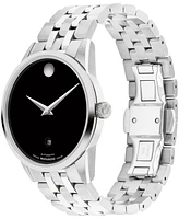 Movado Men's Museum Classic Swiss Automatic Stainless-Steel Watch, 40mm
