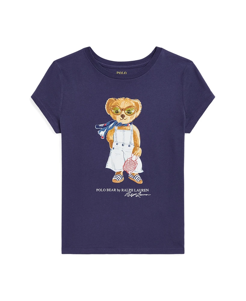 Polo Ralph Lauren Big Girls Bear Jersey T-Shirt