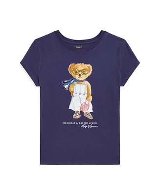 Polo Ralph Lauren Big Girls Bear Jersey T-Shirt