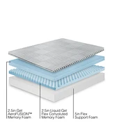 ProSleep 10" Plush Comfort Tri Layered Gel Memory Foam Mattress