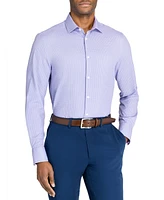 Men's Recycled Slim Fit Check 4-Way Stretch Performance Dress Shirt