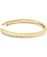 Lali Jewels Diamond Double Row Bangle Bracelet (1/2 ct. t.w.) in 14k Gold