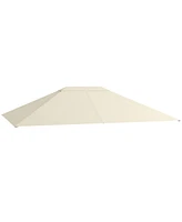 Outsunny 10' x 13' Gazebo Canopy Replacement Roof for 84C-116, Dark