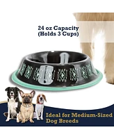Non-Skid Boho Stainless Steel Dog Bowl – with Whimsical Unicorn Design