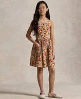 Polo Ralph Lauren Big Girls Lemon-Floral Slub Dress