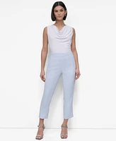 Dkny Women's High Rise Cropped Straight-Leg Pants