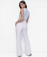 Dkny Women's Mid Rise Flare Leg Pants