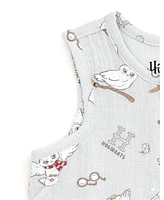 Harry Potter Baby Boys Hedwig Henley Sleeveless Romper