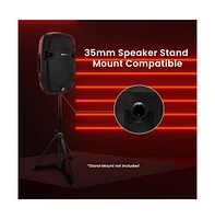 SereneLife 10-Inch Bluetooth Pa Speaker System with Usb, Fm Radio & Recording, 700W