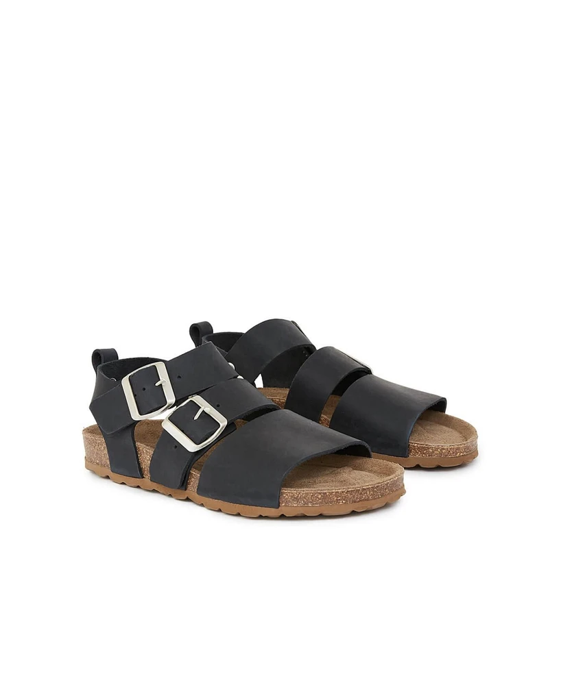 Triple Strap Flat Sandals
