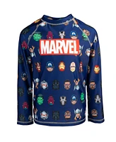 Avengers Boys Marvel Rash Guard Swim Shirt