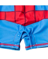 Avengers Baby Boys Marvel Zip Up One Piece Bathing Suit
