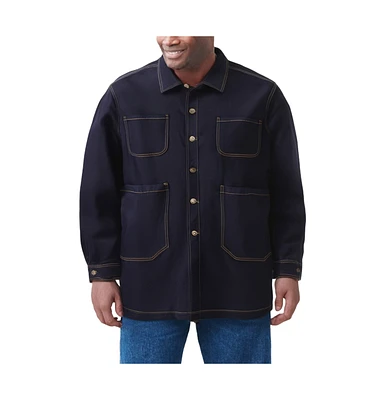 KingSize Big & Tall Flex Denim Multi Pocket Chore Jacket