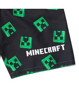 Minecraft Boys Steve Creeper Alex Skeleton Swim Trunks Bathing Suit to