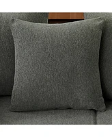 Chenille Sectional Sofa– Modern Upholstered Chaise with Plush Seating, Fixed Cushions, and Versatile Design for Living Room, Bedroom, Office, (
