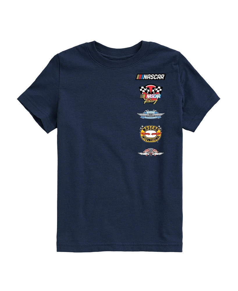 Hybrid Big Boys Nascar Racing Logos Graphic T-Shirt