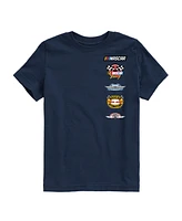 Hybrid Big Boys Nascar Racing Logos Graphic T-Shirt