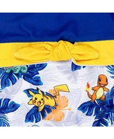 Pokemon Girls Pikachu Upf 50+ One Piece Bathing Suit