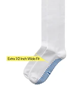 Joe & Bella Men's unisex extra-wide fit compression socks with grips