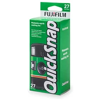 Fujifilm QuickSnap Flash 400 One Time Use 35mm Disposable Camera with Flash, 27 Exposures 6-Pack + Slinger Camera Bag