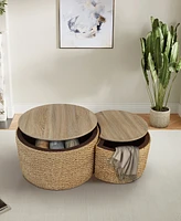 Gallerie Decor Saxony Nesting Coffee Table With Storage