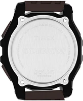 Timex Men's Chronograph Brown Silicone Watch, 49mm