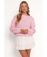 Petal and Pup Women's Mora Open Stitch Knit Sweater