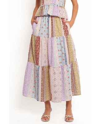 Petal and Pup Women's Petai Patchwork Maxi Skirt