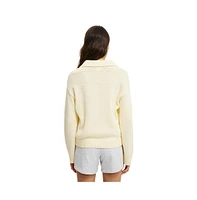Cotton On Women's Half Zip Collar Pullover