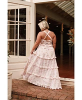 Petal and Pup Women's Lillee Tiered Maxi Dress