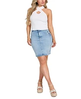 Guess Women's Yolanda High-Rise Denim Skirt