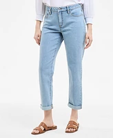 Style & Co Women's High Stretch Mid-Rise Girlfriend Jeans, Exclusively at Macy's