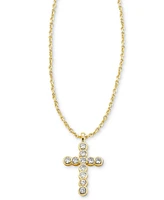 Kendra Scott Gold-Tone Cross Crystal 19" Pendant Necklace