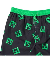 Minecraft Boys Steve Creeper Alex Skeleton Swim Trunks Bathing Suit to