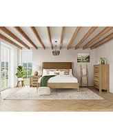 Davie 3-Pc. King Set (Leather Bed, Chest & 3-Drawer Nightstand), Created for Macy's