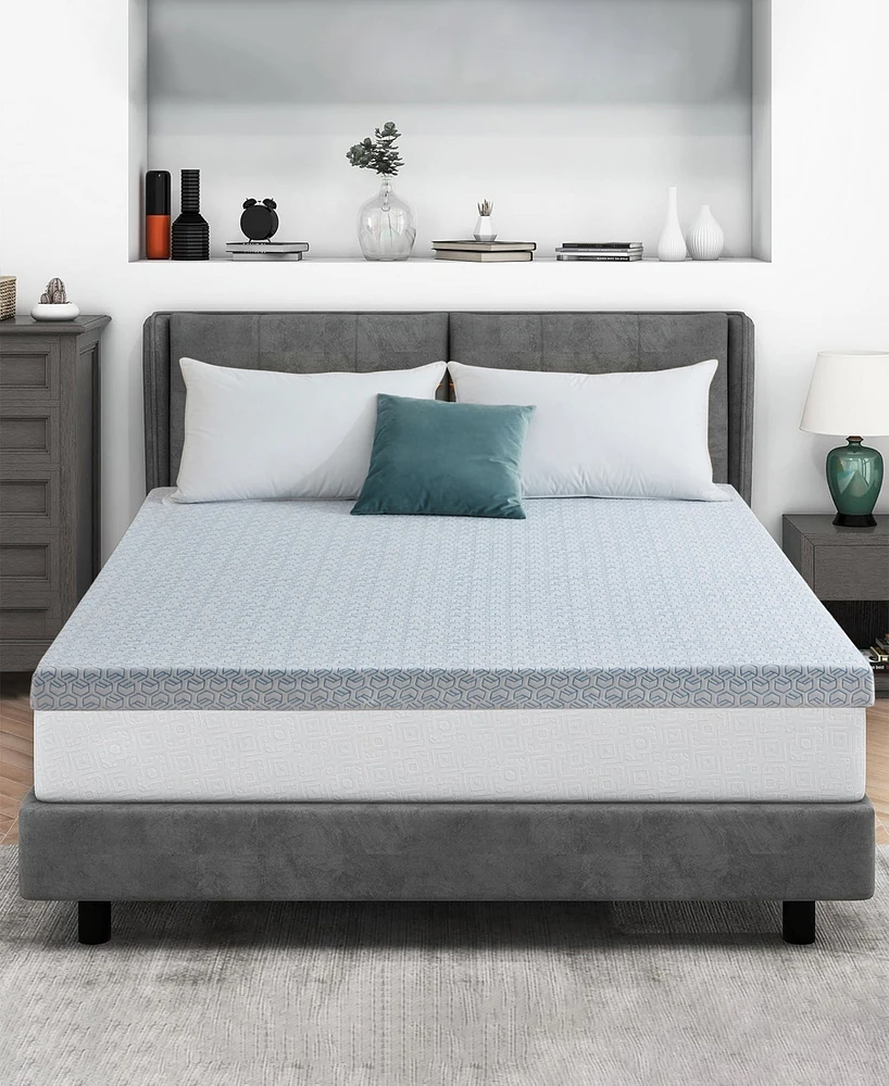 Unikome Ultra Soft Memory Foam Mattress Down Alternative Mattress Topper